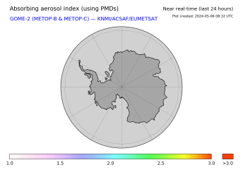GOME-2 - Absorbing aerosol index of 03 February 2023