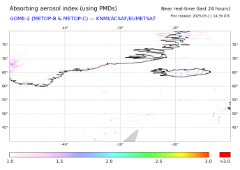GOME-2 - Absorbing aerosol index of 24 September 2023