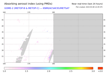 GOME-2 - Absorbing aerosol index of 05 October 2022