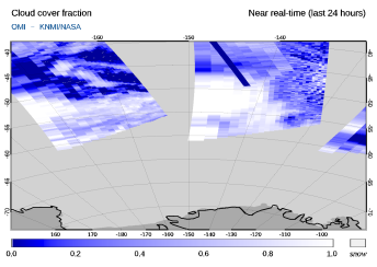 OMI - Cloud cover fraction of 06 October 2022