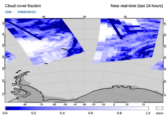 OMI - Cloud cover fraction of 26 September 2022